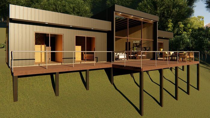 Diseño y Modelado 3D — Constructora AvenZinc, Región de Los Ríos
